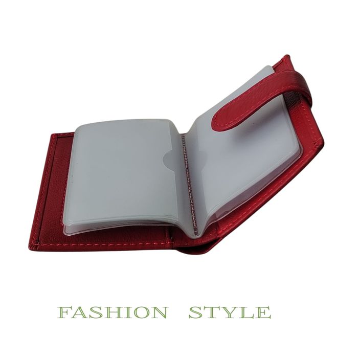 Калъф за документи и пари и книжни пари от естествена кожа