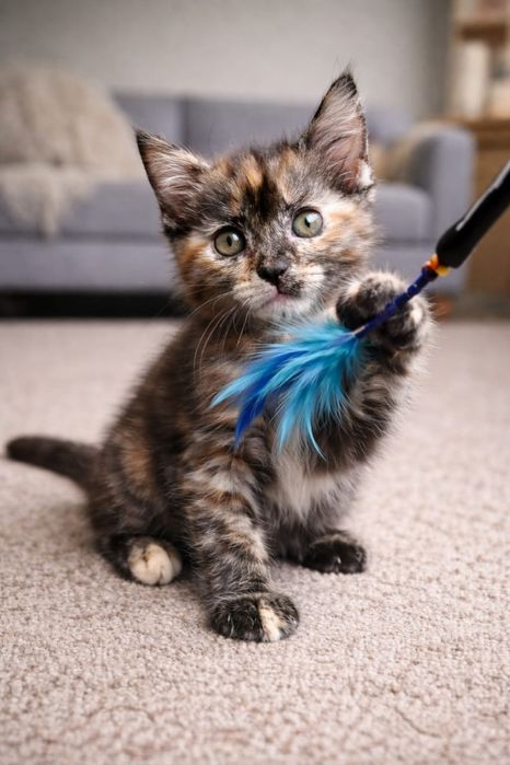 Ищет дом и семью котенок-девочка