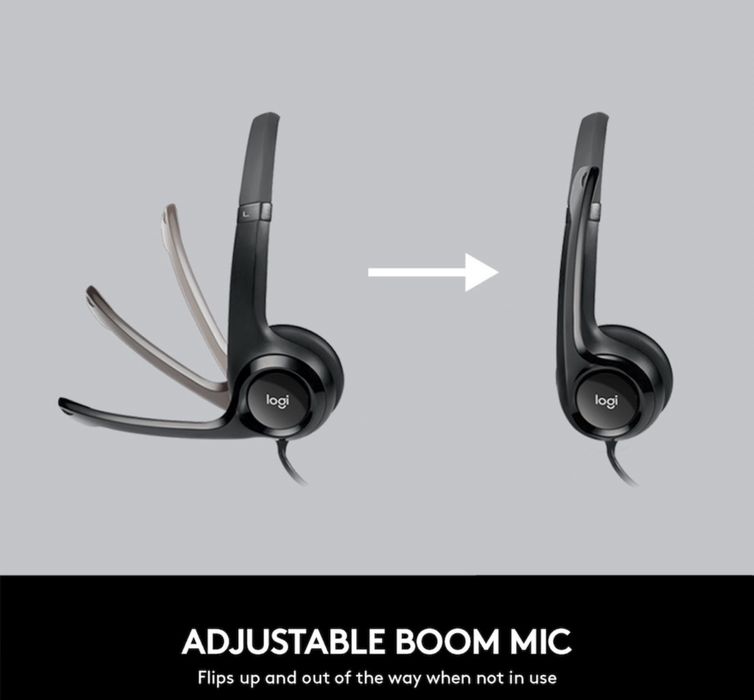 Căști Logitech H390 cu microfon perfecte pt call center