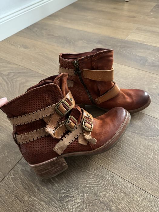 Ghete piele naturala AS98 maro