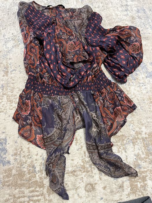 Zara fusta si bluza din matase/S