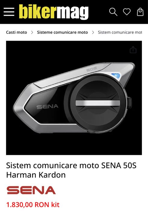 Intercom Sena 50s Dual Pack - sound by Harman Kardon