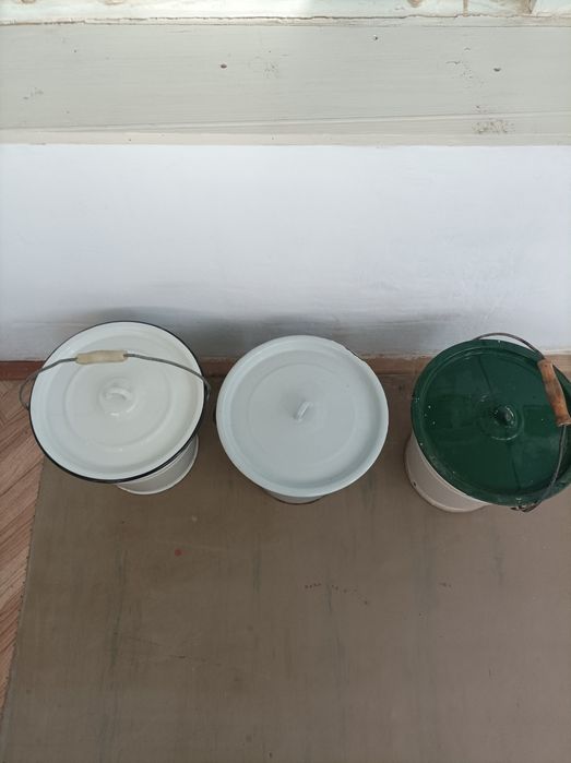 Ведро эмалированное 3 штуки