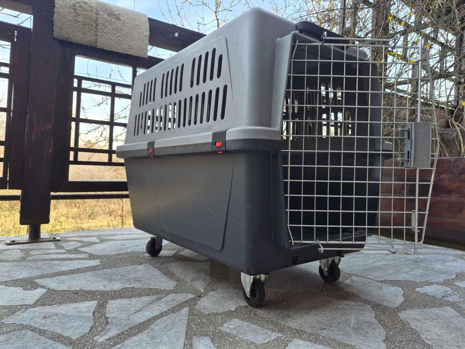 Кучешка Клетка за транспортиране с колела