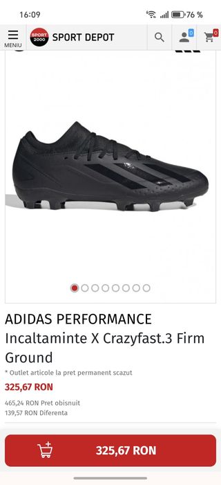 Adidași fotbal  copii crampoane crazy fast noi