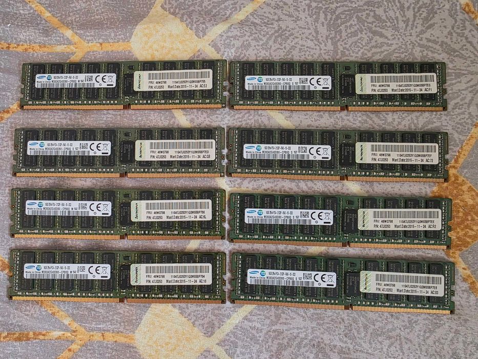 DDR4 16GB / 32GB, RDIMM ECC REG, 2133MHz | 2400MHz, Samsung | SK Hynix