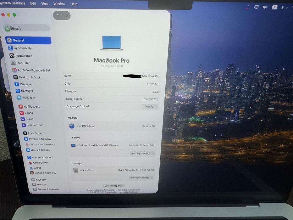 Macbook Pro 14 2023.