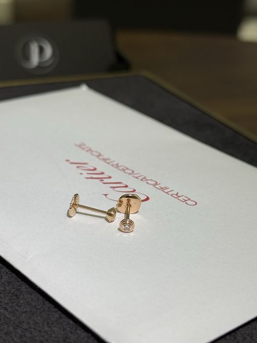 NEW Серьги Cartier d'Amour mini model rose gold