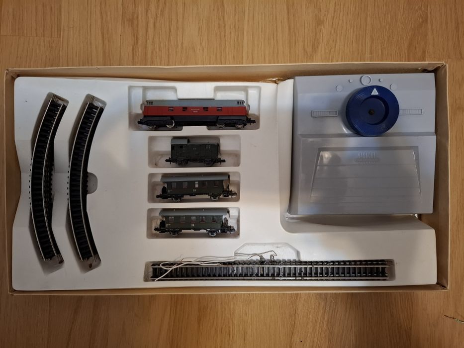 Set tren trenuleț electric PIKO transit scara N locomotiva vagoane sine