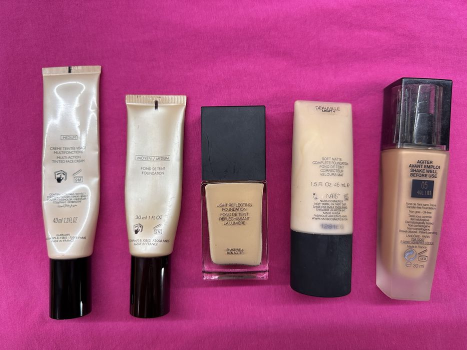 Фондьотени,ББ кремове Nars,Lancome,Guerlain