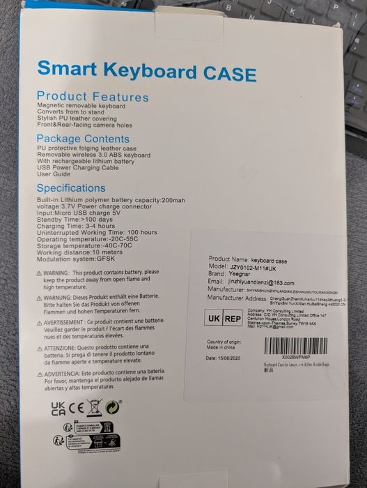 Husa cu tastatura magnetica pentru Lenovo M11