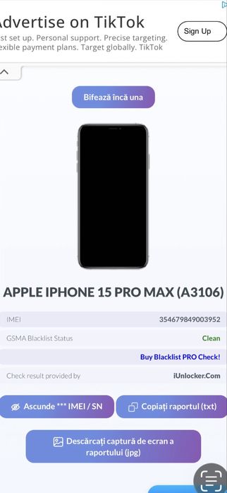 Iphone 15 pro max liber de retea