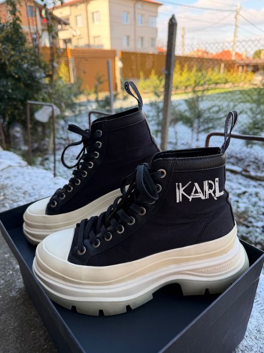 Високи дамски обувки на платформа, Karl Lagerfeld. 37 номер