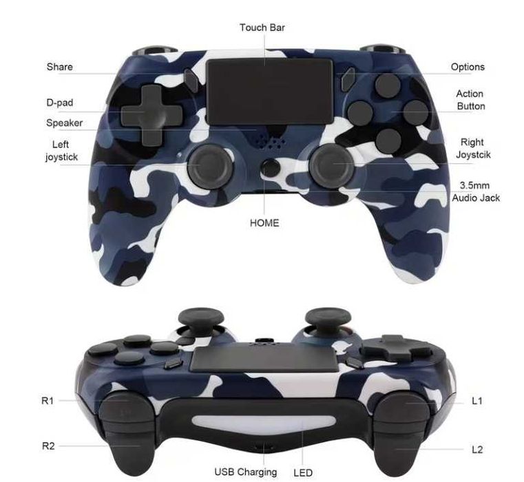Безжичен Гейм контролер за P4/P3/PC Camouflage Series - Джойстик