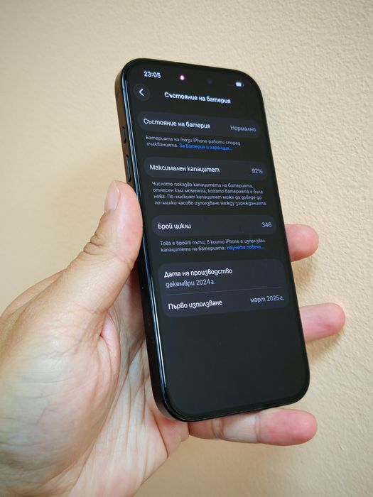iPhone 16 Pro 128GB Black Titanium 92% Батерия! Гаранция!
