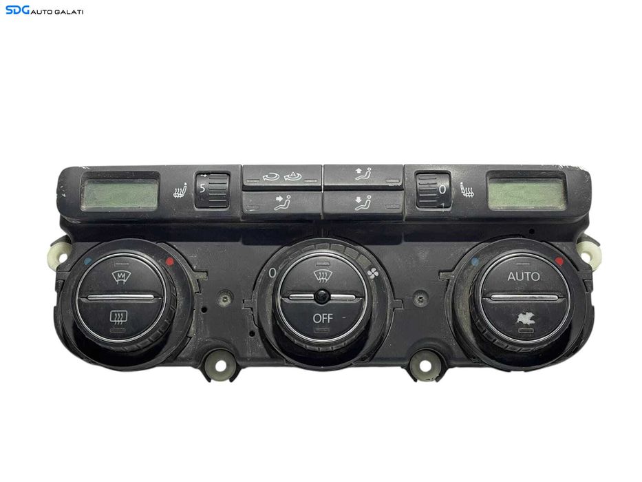 Panou Modul Unitate Comanda AC Aer Conditionat Clima Climatronic Dublu Dual Zone Volkswagen Touran 2003 - 2010 [L2913]