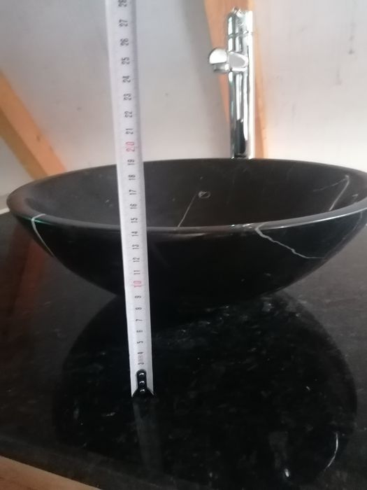 Set Lavoar circular marmura