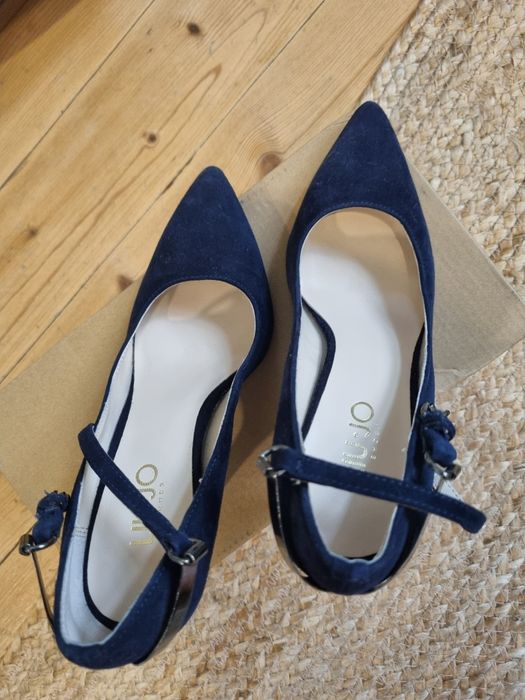 Pantofi stilleto Liu Jo-piele întoarsă naturala