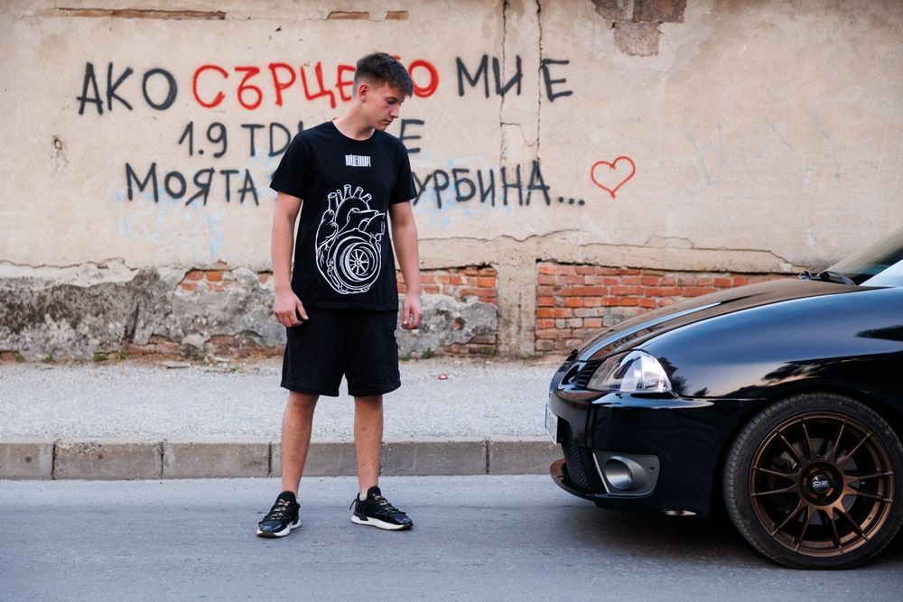 Тениски "Ако сърцето ми е 1.9 TDI.."