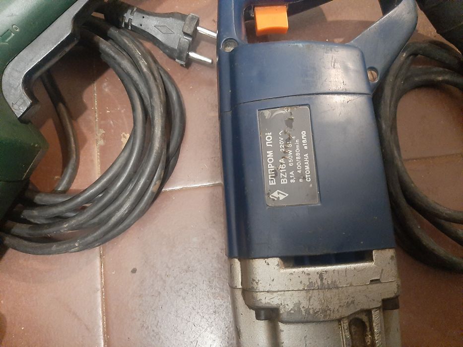 Големи ъглошлайфи и бормашина