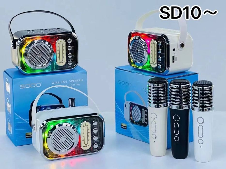 Колонка,ретро колонка с микрофоном