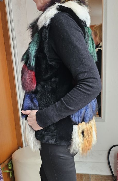 Дамски елек от естествен косъм