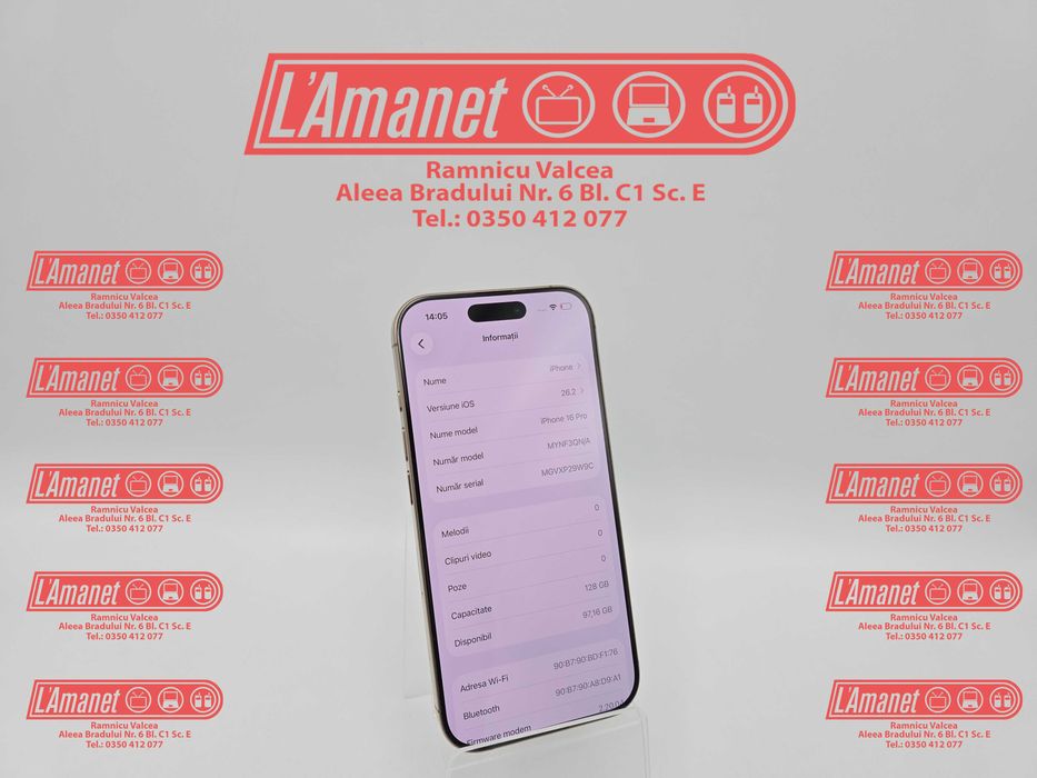 iPhone 16 Pro Titanium Desert Neverlocked Stare Buna Bat 94%