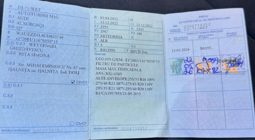 Audi q7 quatro 3l Tdi