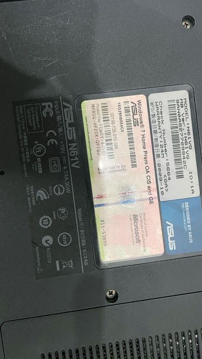 ASUS N61VG ноутбук