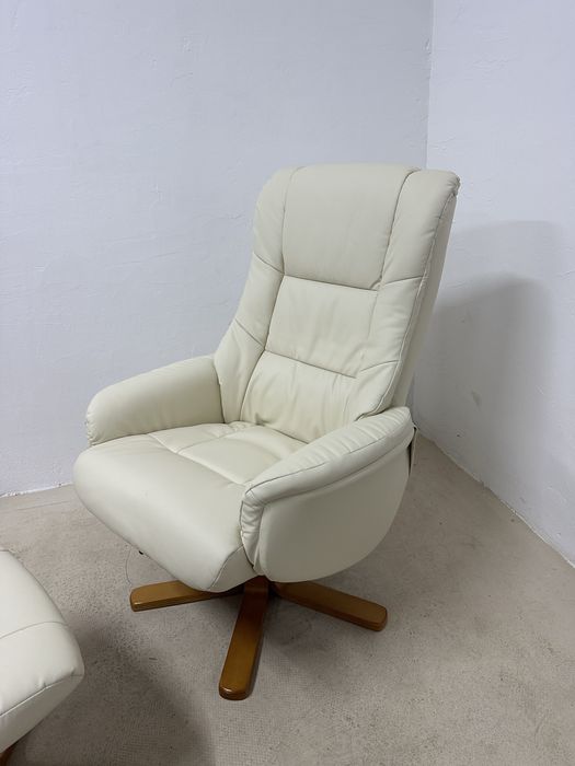 Кожено кресло с табуретка HOMCOM