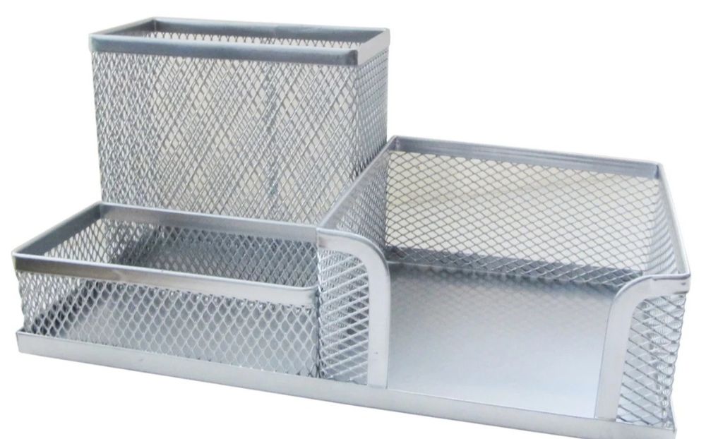 Металлическая подставка-органайзер для ручек,скрепок, стикеров