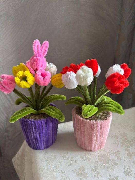 Тюльпаны в горшочке