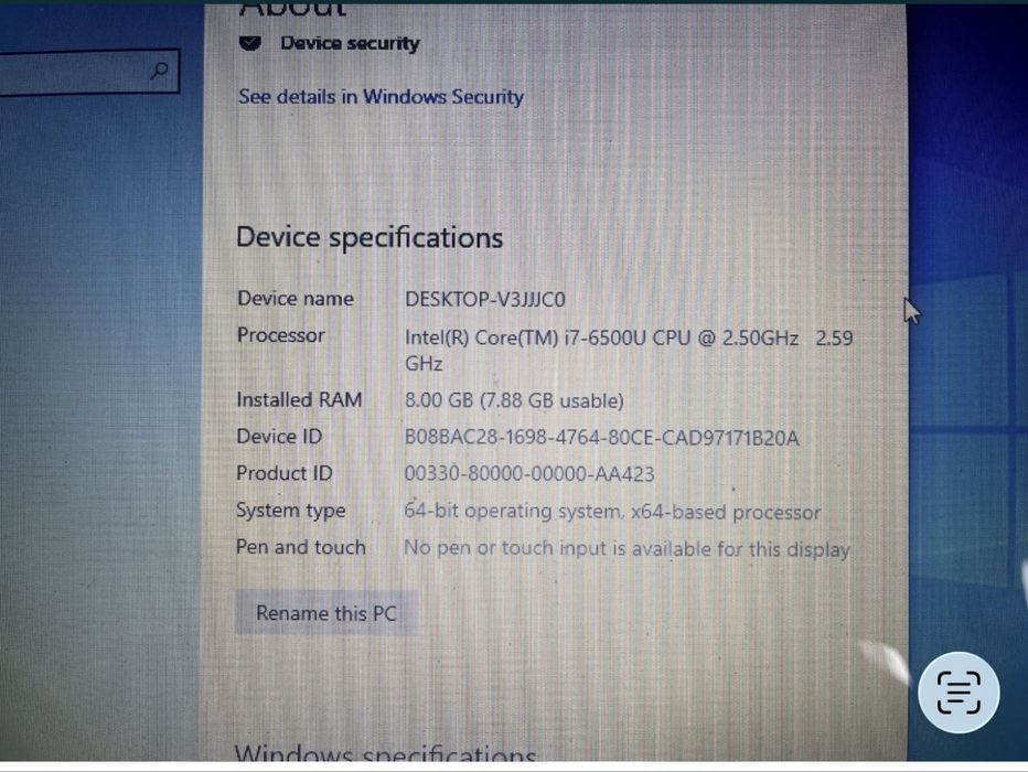 Laptop Lenovo IdeaPad 310-151SK Intel Core Skylake i7-6500U 500GB 8GB