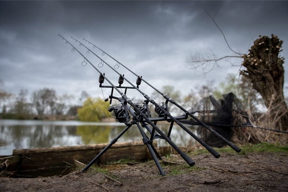 Pescuit Feeder Crap Rod pod Fox EOS Tripod, 2/3 Lanseta