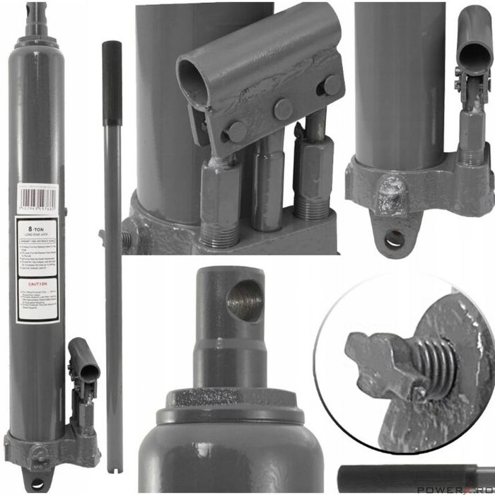 Cilindru hidraulic cu pompa dubla, capacitate 8 tone, Verke