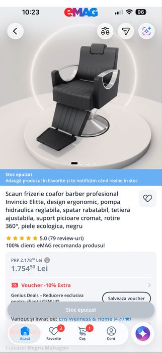 Scaun frizerie/coafor