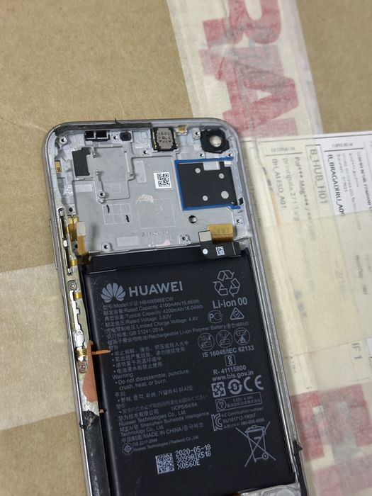 Huawei p40 lite cititor de amprente și baterie