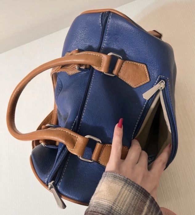 Geanta piele-  bagaj de mână/de umăr  de avion, unisex