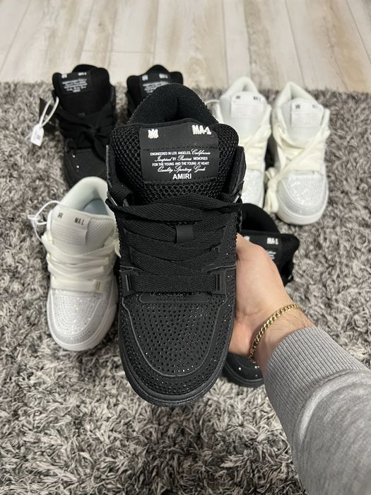 Amiri MA 1 Crystal Black White Negrii Albi