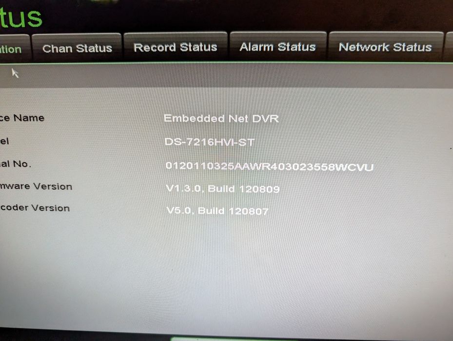 Dvr hikvision 16 canale