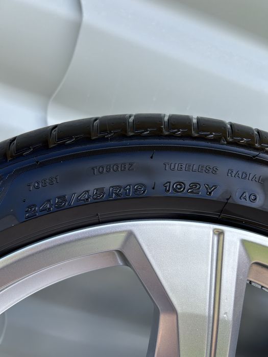 Jante Audi A6, 245/45/19, anv. vara, Bridgestone Turanza, dot 24/2023