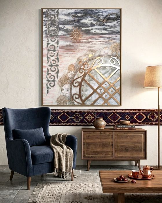 Картина Шанырак размер 150*120 см