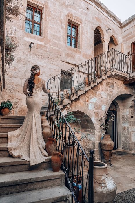 Rochie de mireasa aurie