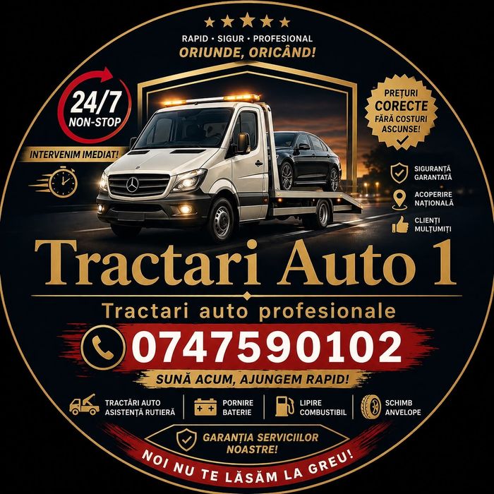 Tractări auto non stop București și ilfov, asistenta rutiera, non-stop