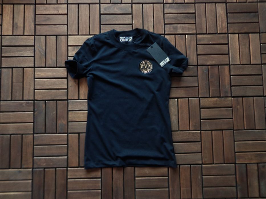 Дамска тениска Versace Jeans Couture V Emblem logo cotton T-shirt