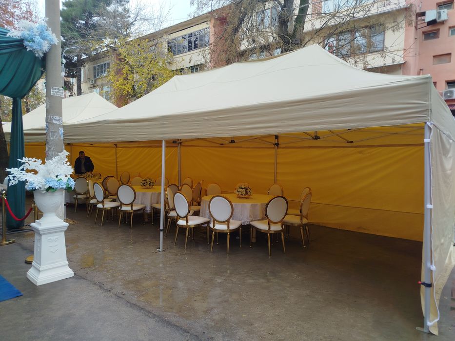 Prakatga zontik (4×8) stul shirma beriladi. 24/7 xizmatingizdamiz.