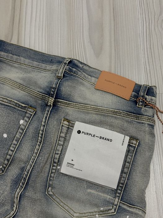 Purple flared jeans