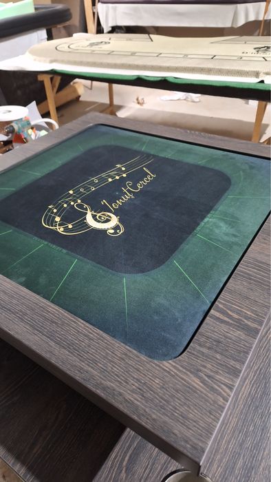 Masa de remi personalizata cu logo tau | mese remi personalizate CustomTables.eu stoc