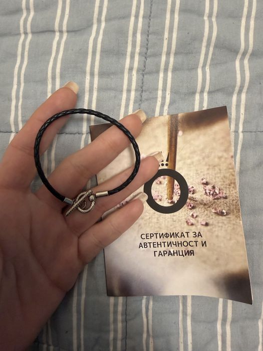 Кожена гривна на Пандора Pandora