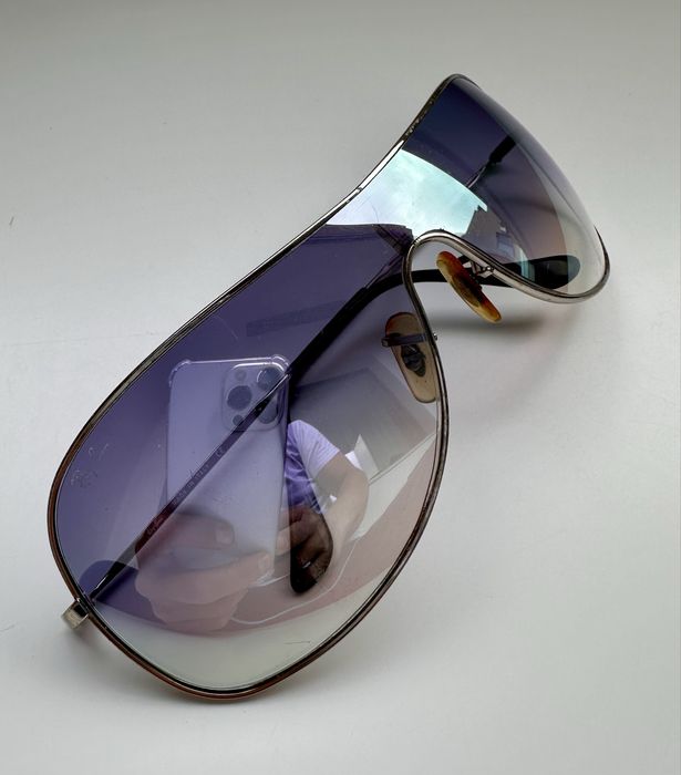 Ray-Ban RB3211 Shield Mask Purple Gradient Large Italy